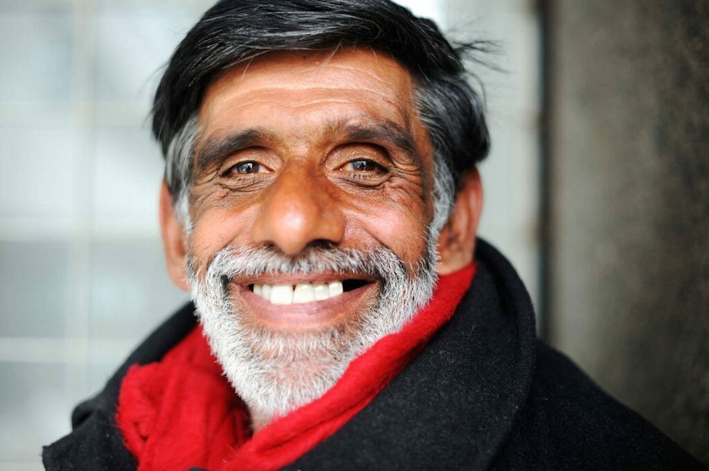 smiling older man